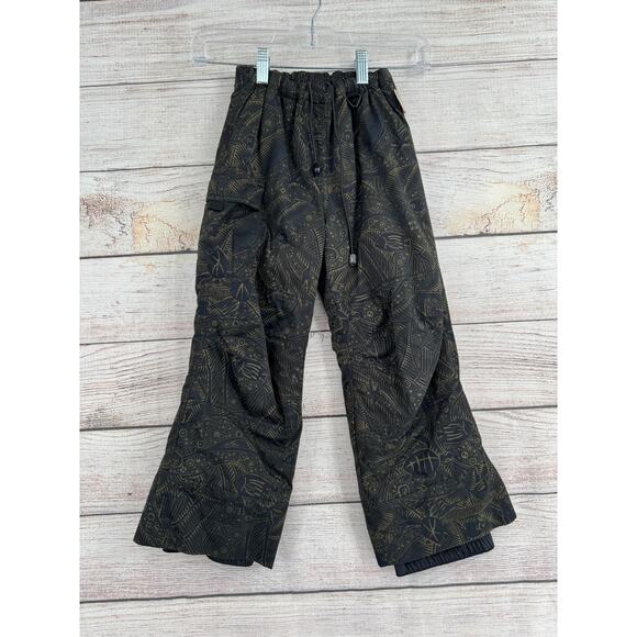 Obermeyer Tribal Cargo Snow Pants Youth Boys 5 Black Brown I-Grow System - Picture 1 of 12